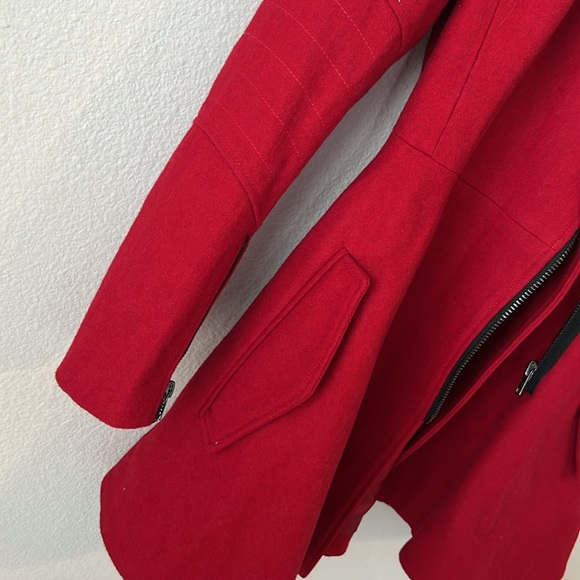 ASOS Red Coat - Women's 6 - Picture 6 of 10